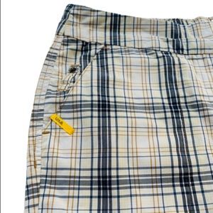 Lole Bermuda Shorts in Blue / Yellow Plaid Size 8